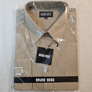 Bruno Boss Men's Long Sleeve Dress Shirt - Size M
